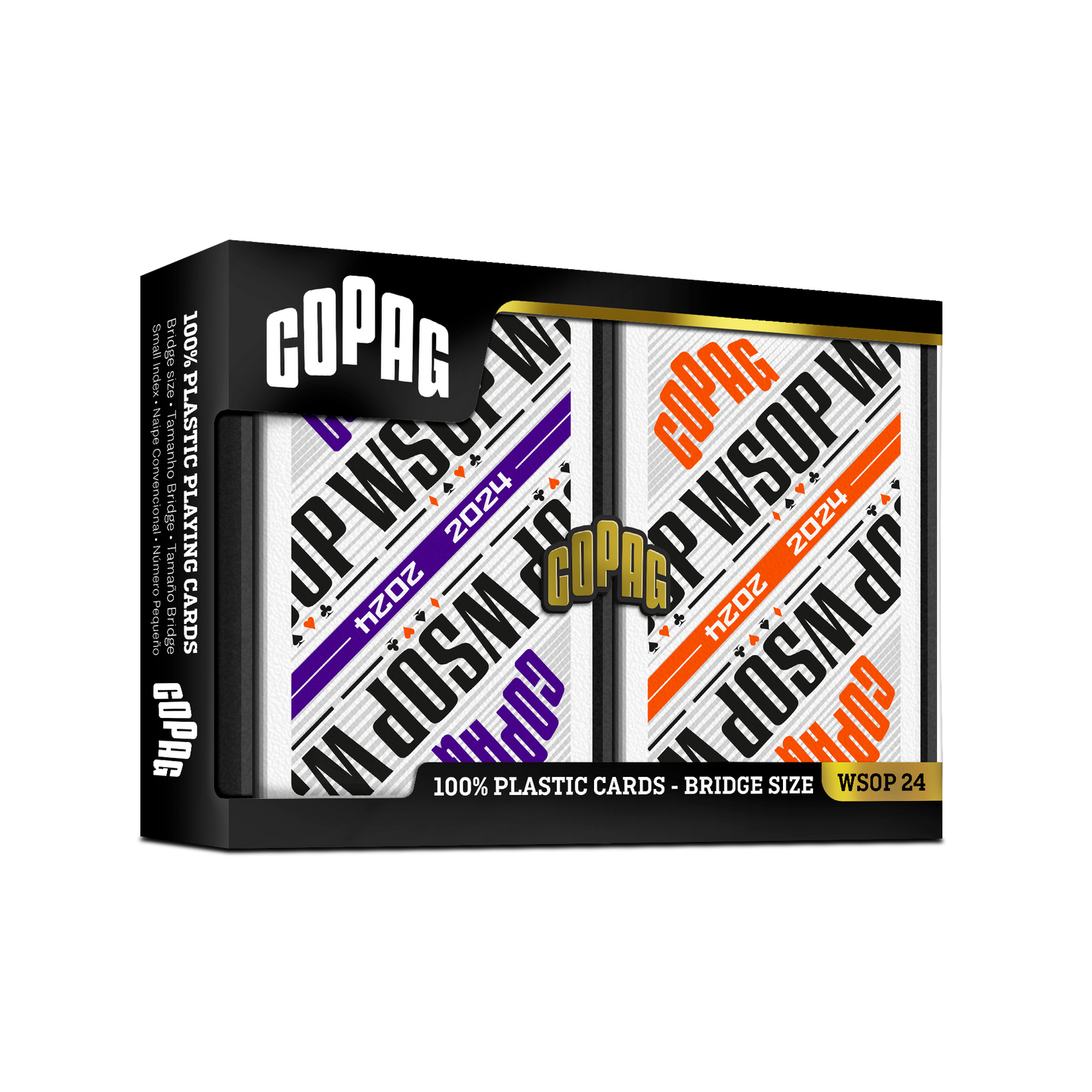 BARCODE MARKED CARDS COPAG WSOP 2024 MODERN NARROW SIZE (BRIDGE) REGULAR