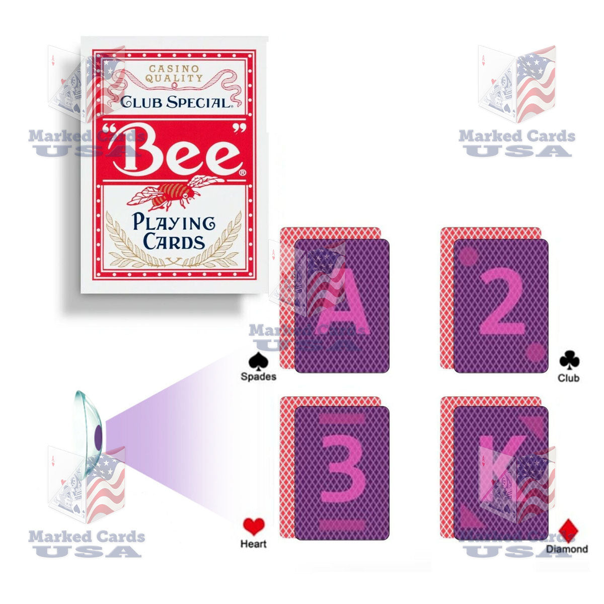 UV MARKED CARDS BEE STANDARD