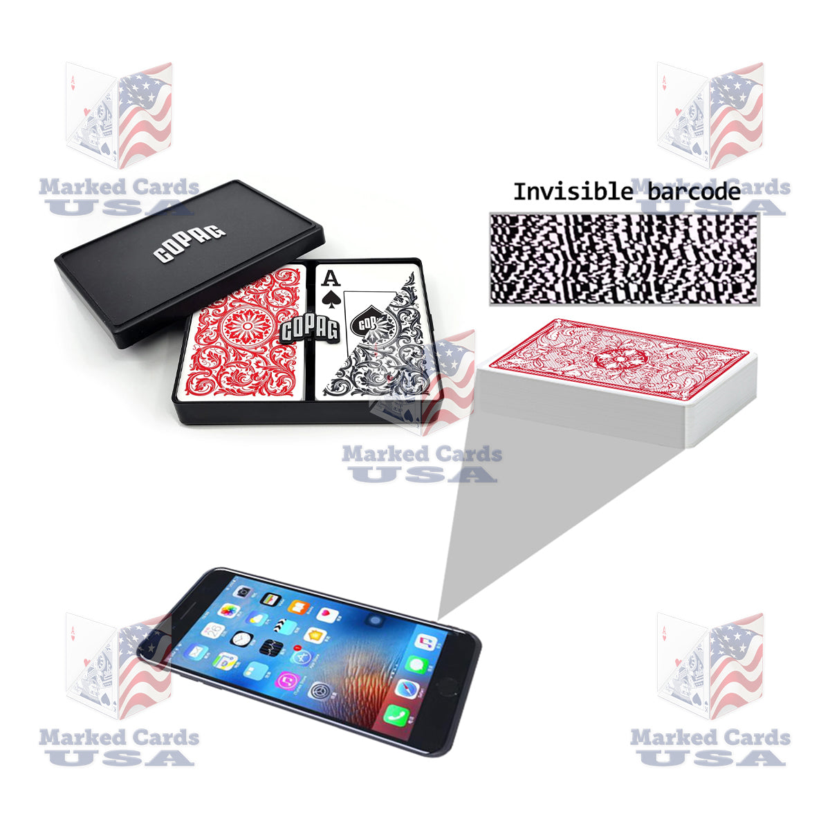 BARCODE MARKED CARDS COPAG BRIDGE SIZE JUMBO