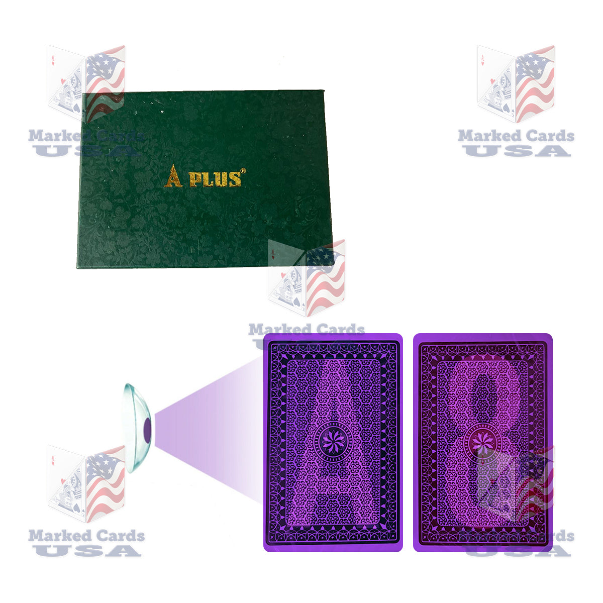 UV MARKED CARDS A PLUS POKER JUMBO