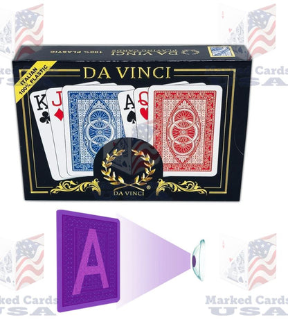 UV MARKED CARDS DA VINCI RUOTE POKER JUMBO