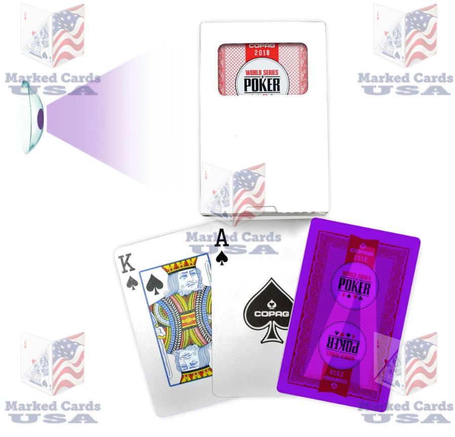 INFRARED UV MARKED CARDS COPAG 2018 WSOP BRIDGE SIZE REGULAR