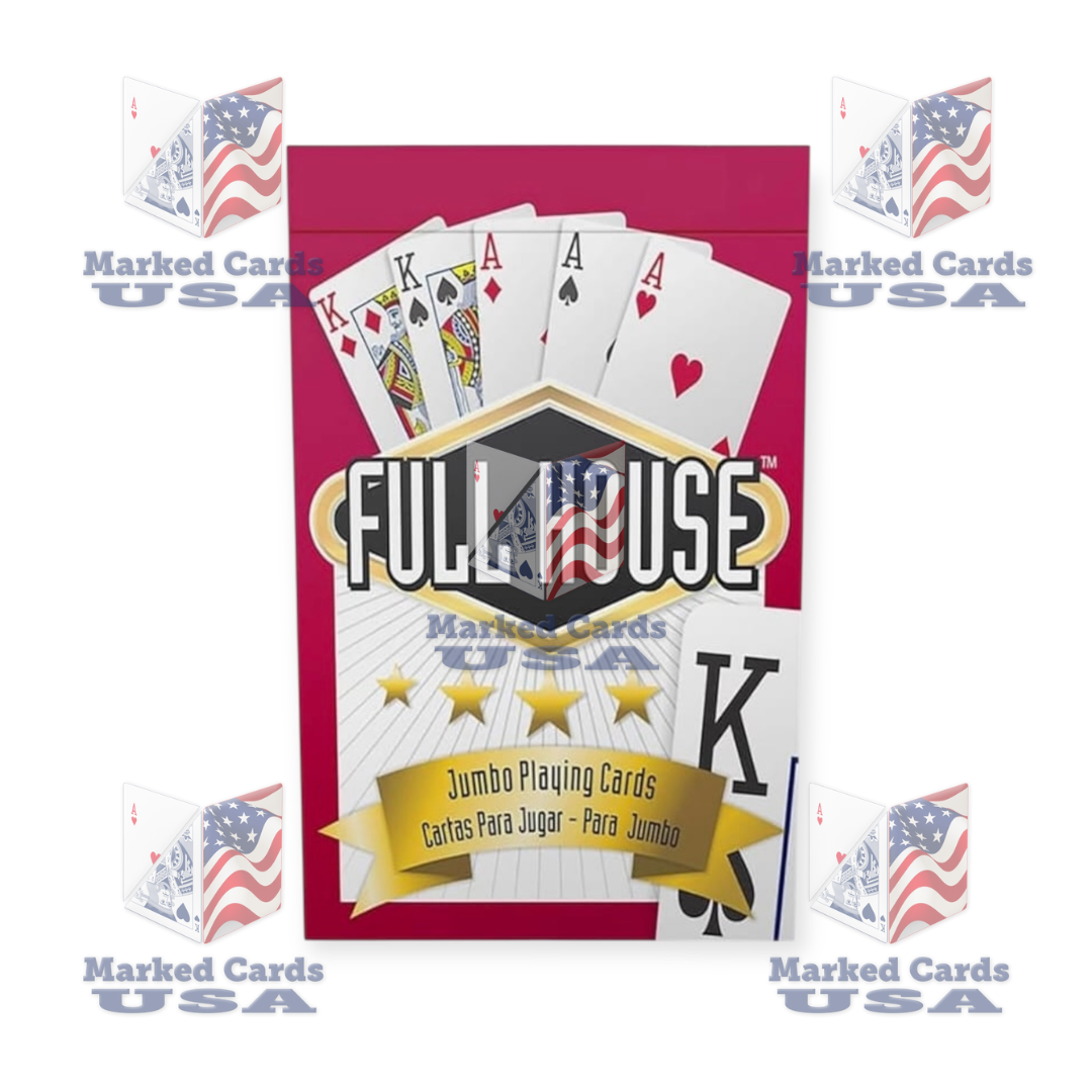 Full House Poker Size Jumbo Infrared Marked Cards