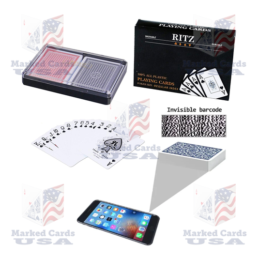 BARCODE MARKED CARDS RITZ POKER JUMBO