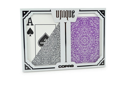 BARCODE MARKED CARDS COPAG UNIQUE POKER SIZE JUMBO