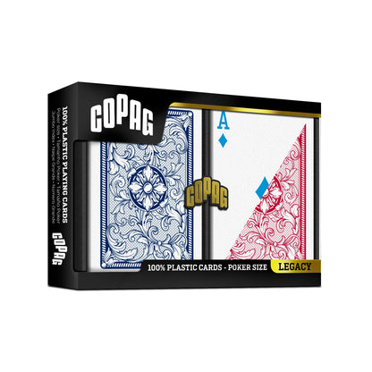 BARCODE MARKED CARDS COPAG LEGACY 4 COLOR  POKER SIZE REGULAR