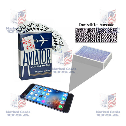 BARCODE MARKED CARDS AVIATOR JUMBO