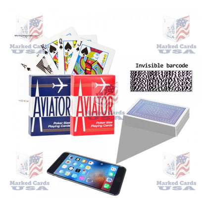 BARCODE MARKED CARDS AVIATOR STANDARD