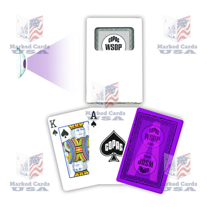 UV MARKED CARDS COPAG 2021 WSOP BRIDGE SIZE REGULAR