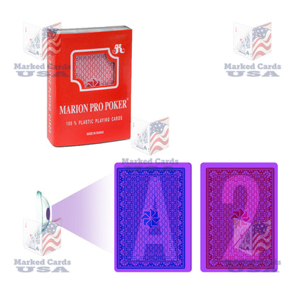 UV MARKED CARDS MARION PRO POKER REGULAR