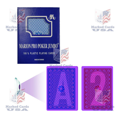 UV MARKED CARDS MARION PRO POKER JUMBO