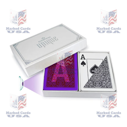 UV MARKED CARDS COPAG UNIQUE POKER SIZE JUMBO