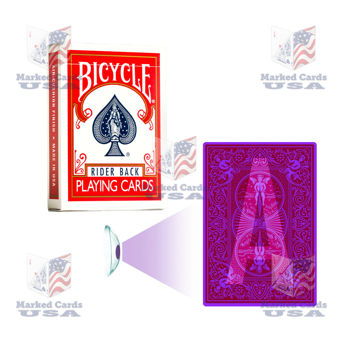 UV MARKED CARDS BICYCLE 807 RIDER BACK