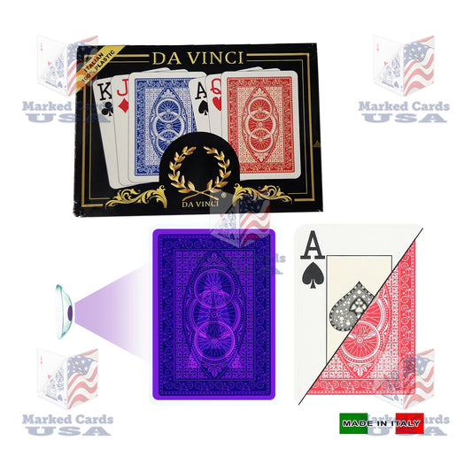 UV MARKED CARDS DA VINCI RUOTE POKER JUMBO