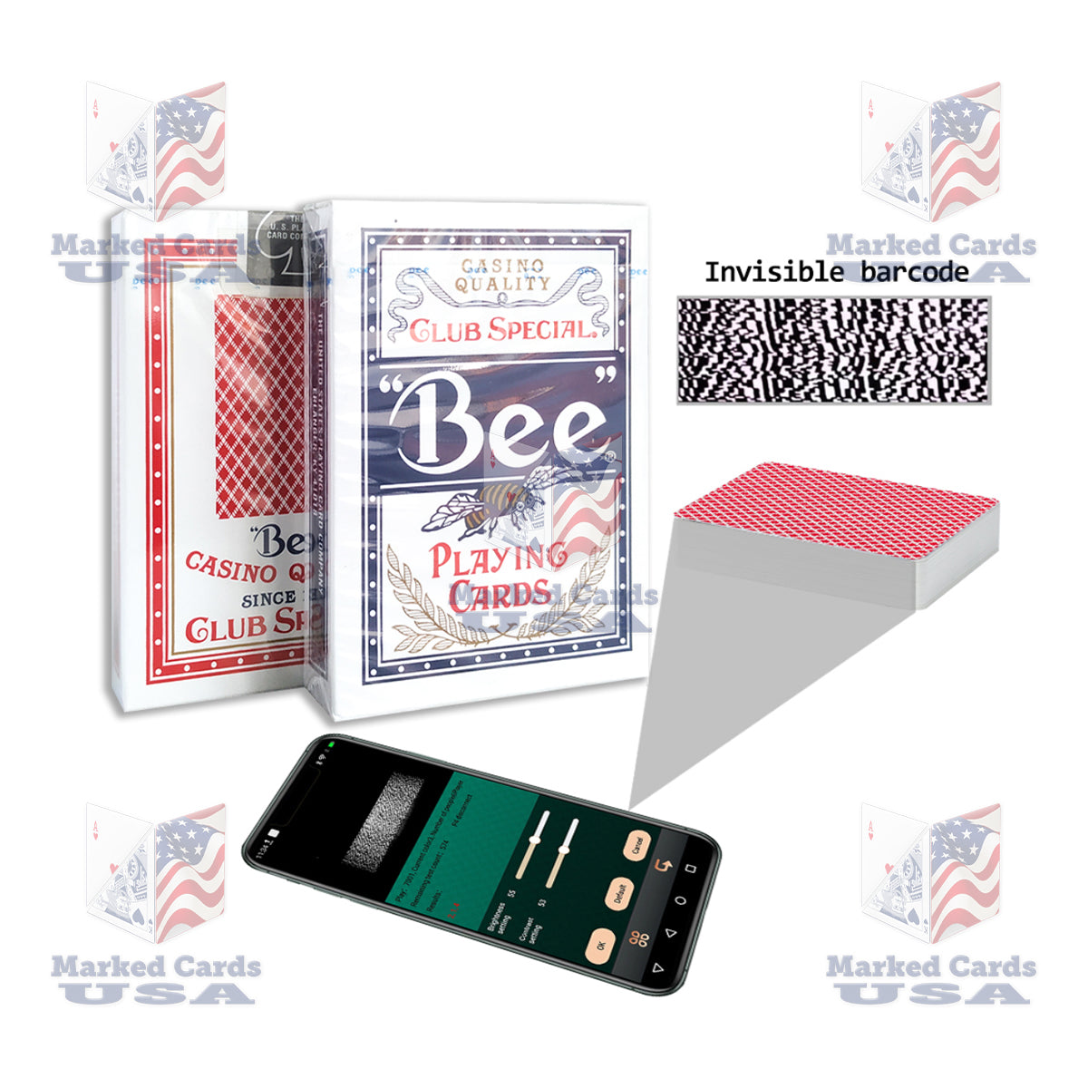 BARCODE MARKED CARDS BEE STANDARD – MC USA