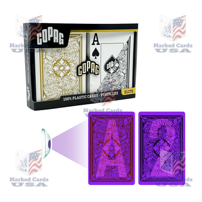 UV MARKED CARDS COPAG LEGACY POKER SIZE JUMBO